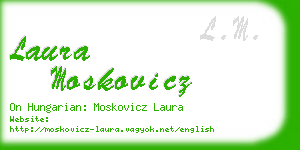 laura moskovicz business card